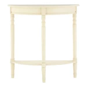 Heritage Console Table Half Moon Antique White