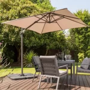 Garden Must Haves Royce Junior Cantilever Parasol (base not included) - Taupe