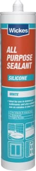 Wickes All Purpose Silicone Sealant - White 310ml