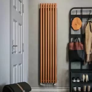 Copper Horizontal Designer Radiator Oval Column Central Heating Rads 1800x370mm - Copper