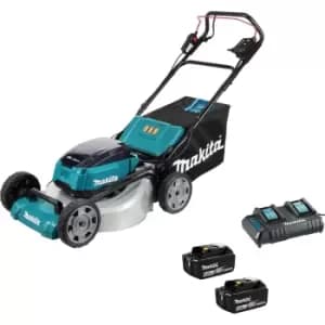 Makita DLM532PG2 530mm Cordless Brushless Lawnmower
