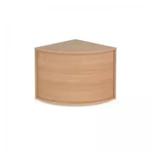 Denver reception corner base unit 800mm x 800mm - beech