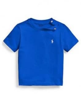 Ralph Lauren Baby Boys Classic Short Sleeve T-Shirt, Blue, Size 18 Months