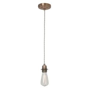 Village At Home Twisted Cord Light Fitting - Copper