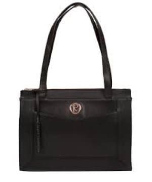 Pure Luxuries London Black 'Zoffany' Leather Handbag