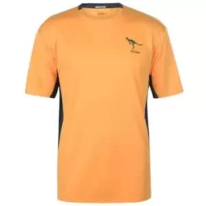 Team Rugby Poly T Shirt Mens - Yellow