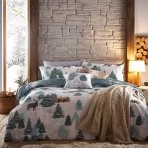 Arcticus Arctic Animal Duvet Cover Set Blue / King