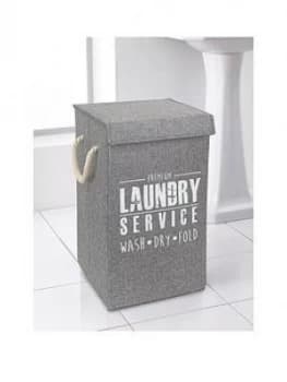 Deluxe Laundry Hamper Grey