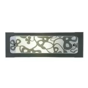 Euphoria Wall Lamp 1 Light L1/SGU10 Small Bar, Polished Chrome/Opal White Glass, CFL Lamps INCLUDED