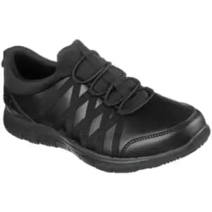 Skechers Womens/Ladies Ghenter Dagsby Leather Safety Shoes (3 UK) (Black) - Black