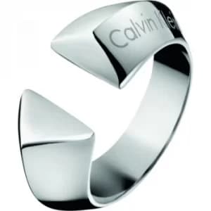 Ladies Calvin Klein Stainless Steel Size L Shape Ring