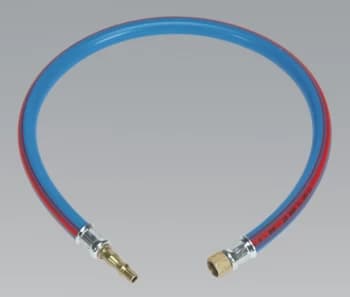 Sealey AH2R Air Leader Hose 600mm x Ø8mm with Tailpiece & 1/4"BSP Union