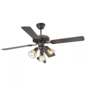 Faro YAKARTA LED Brown Ceiling Fan