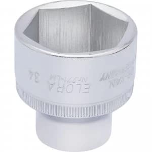 Elora 1/2" Drive Hexagon Socket Metric 1/2" 34mm
