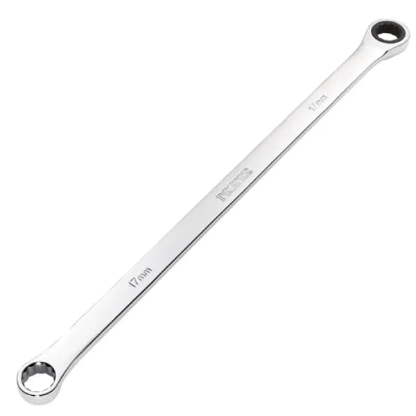 Draper HI-TORQ Metric Extra-Long Double Ring Ratchet Spanner, 17mm