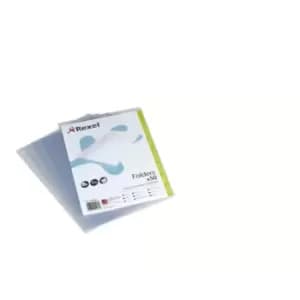 Rexel Economy A4 Document Folder; Glass Clear; 120mic; Cut Flush; Copy