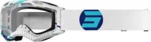 Shot Assault 2.0 Focus Motocross Goggles, white-blue, white-blue, Size One Size