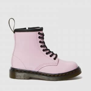 Dr. Martens Toddlers 1460 Patent Lamper Lace Up Boots - Pale Pink - UK 6 Toddler