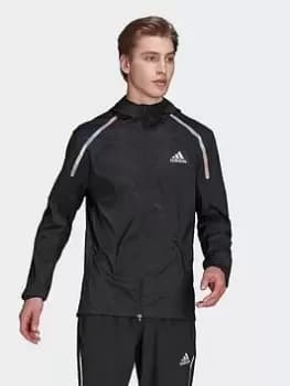 adidas Marathon Jacket, White, Size L, Men