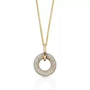 JG Signature 9ct Gold Diamond Donut Necklace