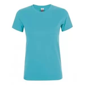 SOLS Womens/Ladies Regent Short Sleeve T-Shirt (L) (Atoll blue)