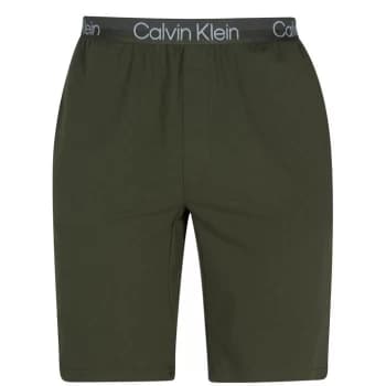 Calvin Klein Sleep Shorts Mens - Army Green RBN