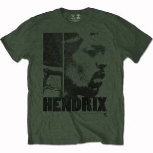 Jimi Hendrix - Let Me Live Unisex Small T-Shirt - Green