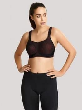 Panache Sport Wired Sports Bra - Black Coral