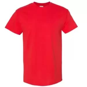 Gildan Mens Heavy Cotton Short Sleeve T-Shirt (5XL) (Red)