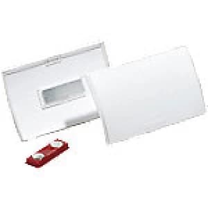 Durable Executive Name Badge Magnetic Landscape 75 x 40mm 821219 10 Pieces