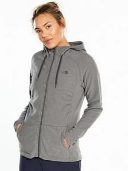 The North Face Mezzaluna Full Zip Hoodie Grey Stripe