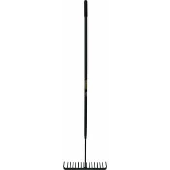 Steel Shaft YD Tarmac Rake 16 Teeth Round - Sitesafe