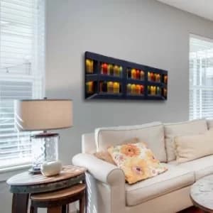 30902021C-018 Multicolor Decorative Canvas Painting