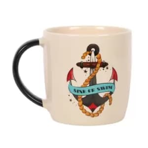 Tattoo Sink Or Swim Anchor Ceramic Mug