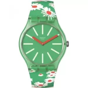 Unisex Swatch Meadow Flowers New Gent Biosourced Watch
