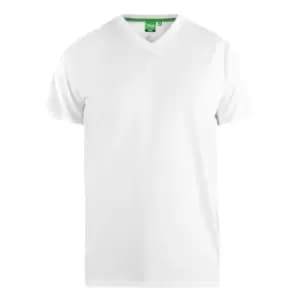 Duke Mens D555 Kingsize Signature-1 Cotton T-Shirt (3XL) (White)