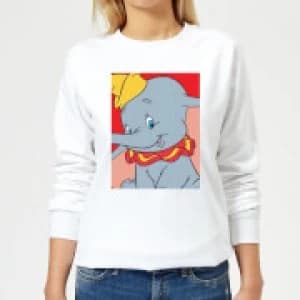 Dumbo Portrait Womens Sweatshirt - White