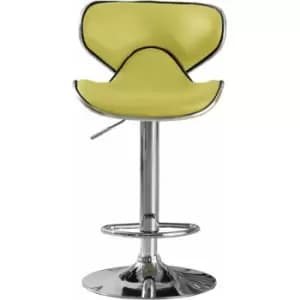 Polsode Bar Stool PU Chrome & Lime (2s)