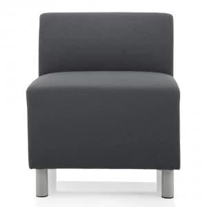 Trexus Melia Straight Back Sofa Fabric Grey Ref BR000218