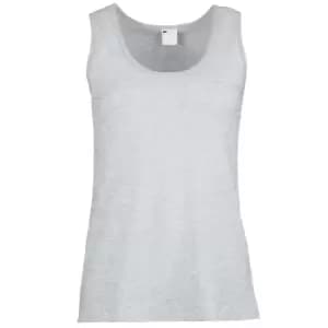 Womens/Ladies Value Fitted Sleeveless Vest (Medium) (Grey Marl)