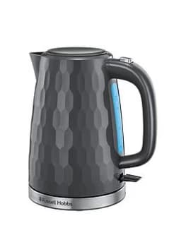 Russell Hobbs Honeycomb Grey Plastic Kettle - 26053