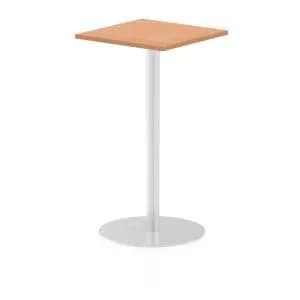 Italia Poseur Table Square 600600 Top 1145 High Oak