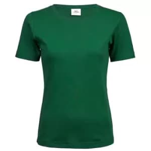 Tee Jays Womens/Ladies Interlock T-Shirt (3XL) (Forest Green)
