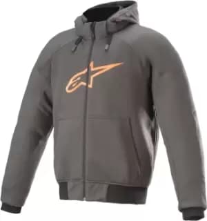 Alpinestars Chrome Sport Motorcycle Hoodie, grey-orange, Size 2XL, grey-orange, Size 2XL