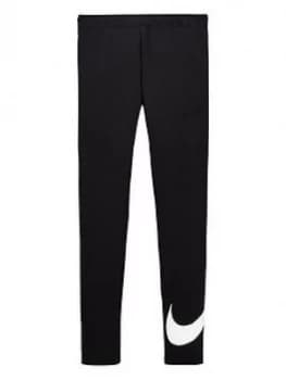 Nike OLDER GIRLS NSW SWOSH TIGHT Black Size L12 13 Years Women