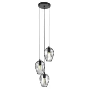 Eglo 3 Light Cluster Rounded Pendant