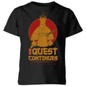 Samurai Jack My Quest Continues Kids T-Shirt - Black - 11-12 Years