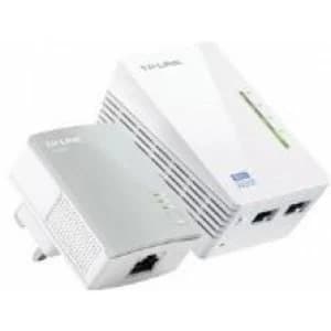 TP-LINK AV500 TL-WPA4220 300Mbps WiFi Powerline Extender Starter Kit Twin Pack UK Plug