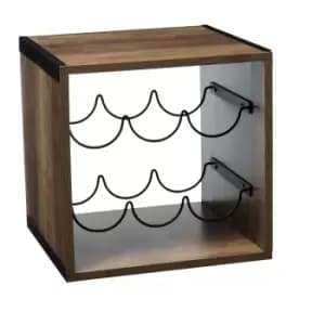 Indus Metal & Wood 6 Bottle Wine Rack Natural