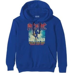 AC/DC - Blow Up Your Video Unisex Large Hoodie - Blue